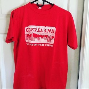 Vintage single stitch Cleveland shirt